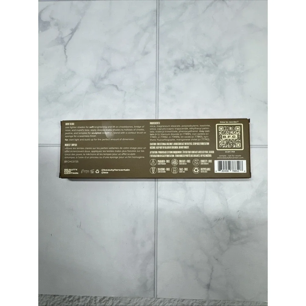 BEAUTY FOR CERTAIN Soft To Sculpted Contour Palette 5 Shades NIB $39 Retail